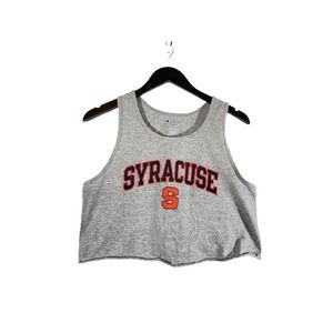 University Of Syracuse Champion DIY Cutoff Cropped Crop Tank Top Sleeveless S